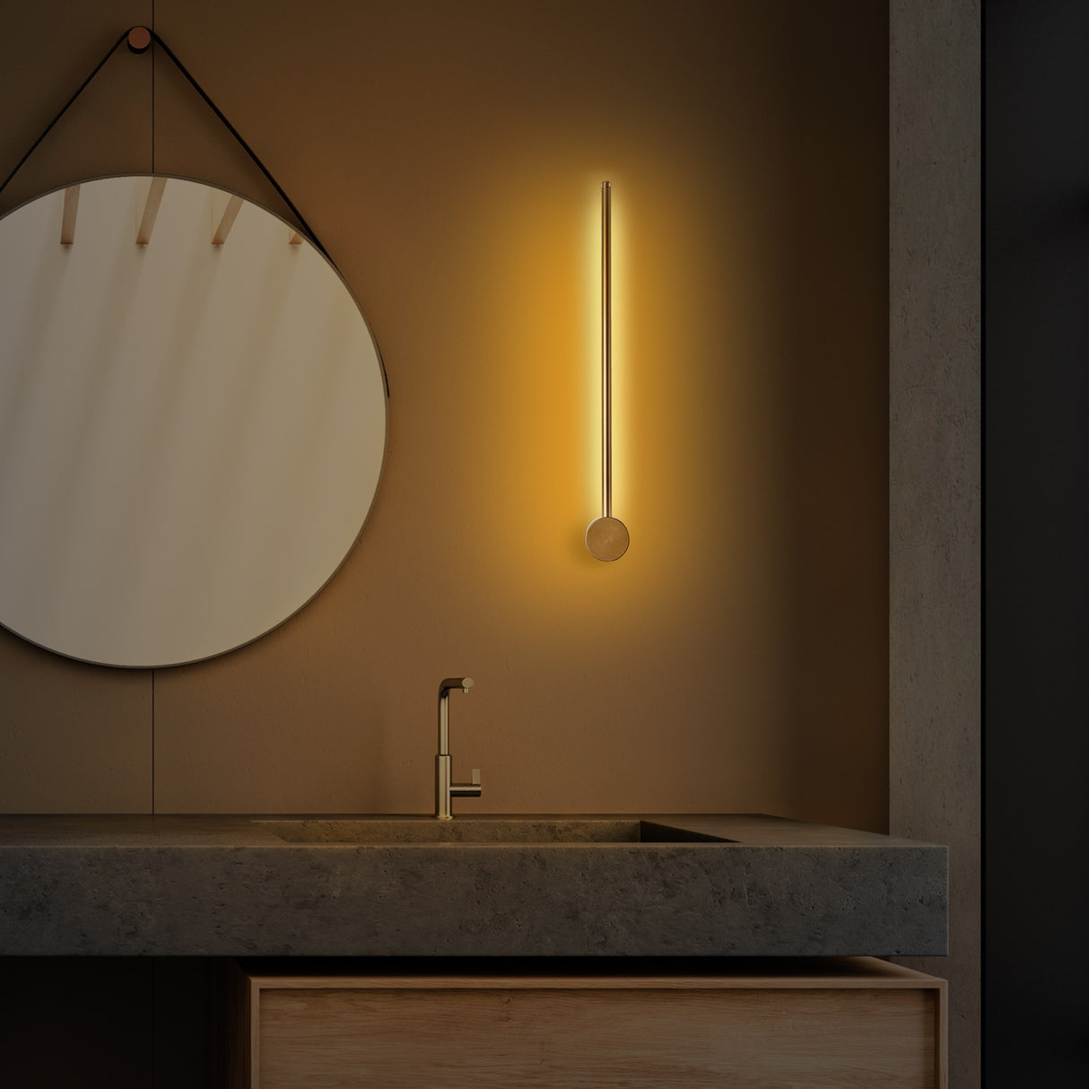 Applique Murale Or 62 cm Métal Vortex