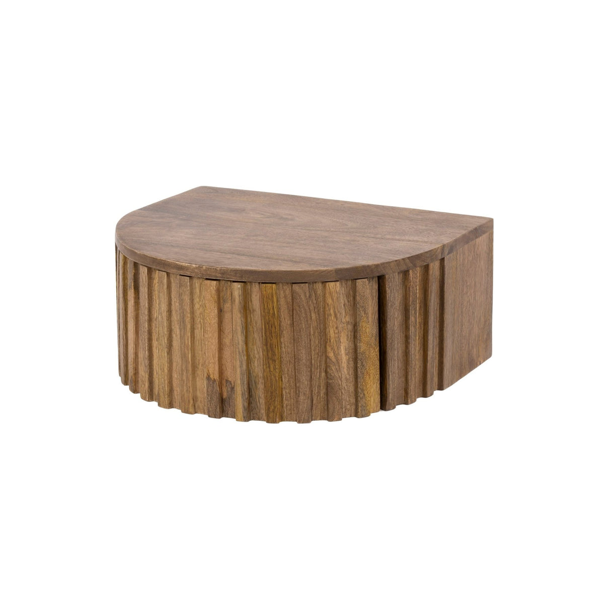 Nachtkastjes-Nachtkastje Ridge zwevend Zand 1 lade 40 x 35 x 17 cm-Dimehouse
