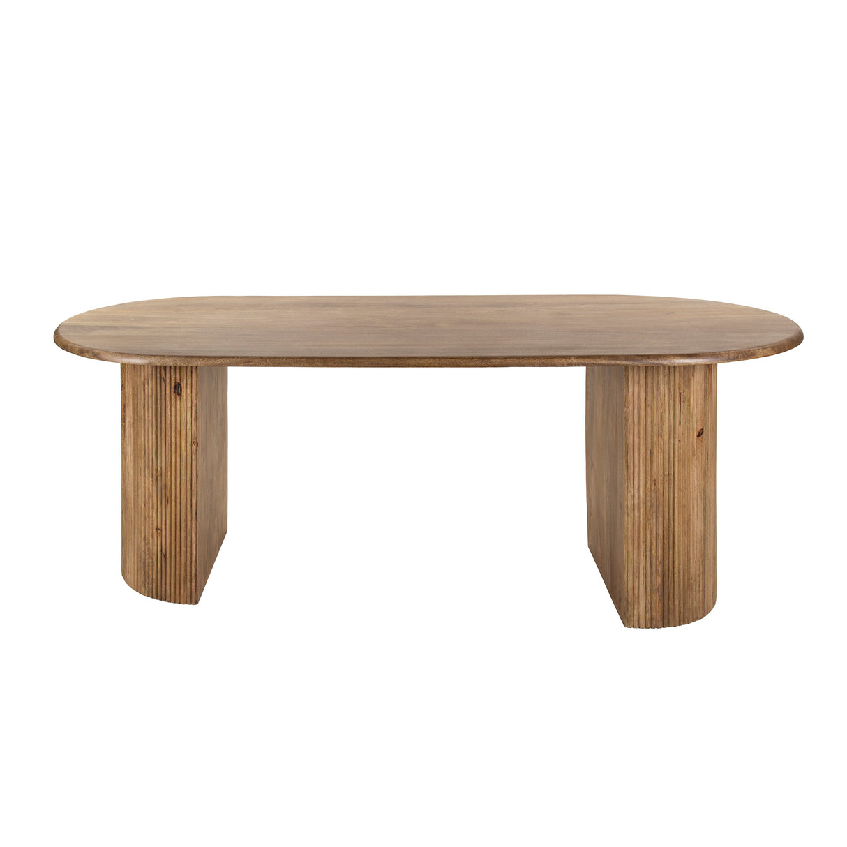 Table à manger ovale en bois de mangue Maria 215x90 cm