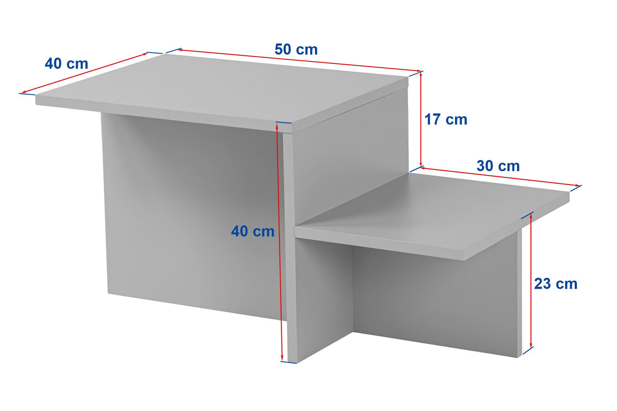 Salontafels - Salontafel Marmer Melamine - 80 x 40 cm - Eterna - Dimehouse