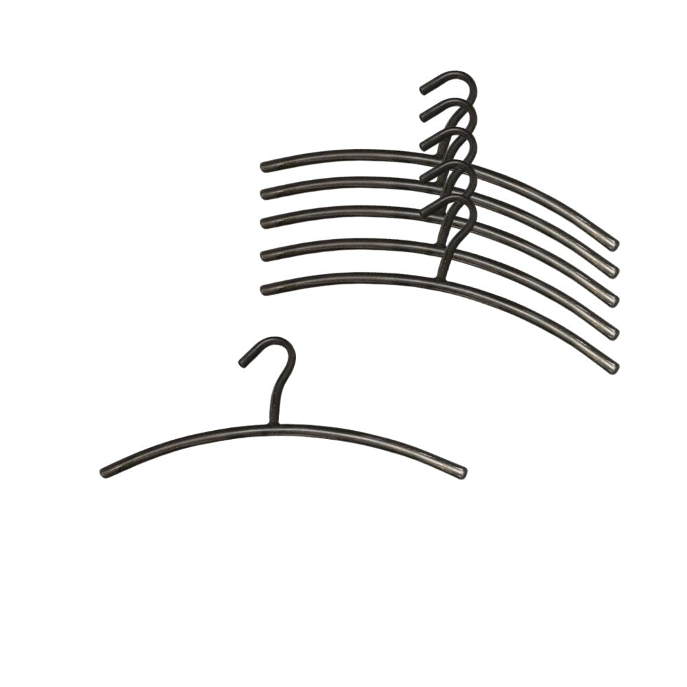 Set de 6 crochets de garde-robe en métal noir