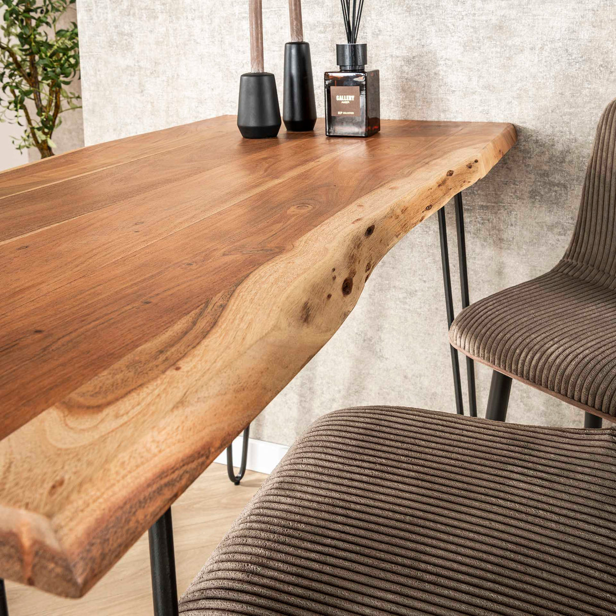 Industriële Bartafel Acaciahout Elin 130 cm