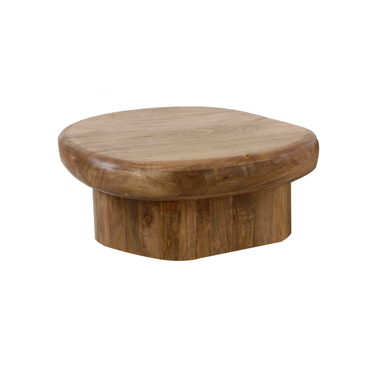 Table basse biologique Kacie Bois de Mangue sable couleur