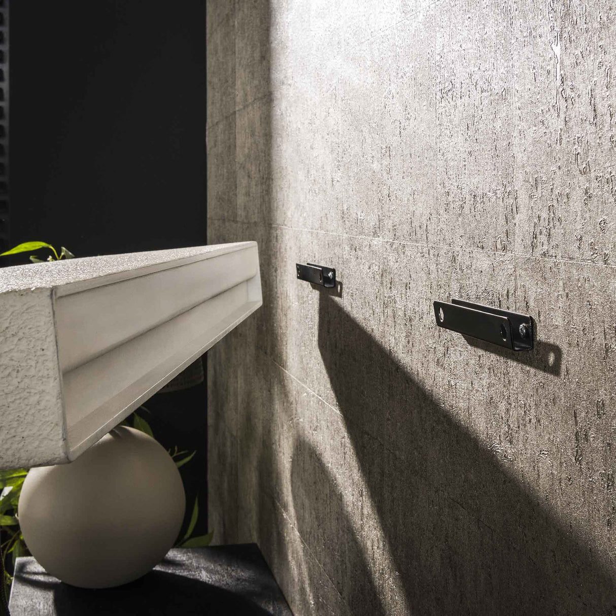 Etagère murale Sylas stone blanc 200 cm