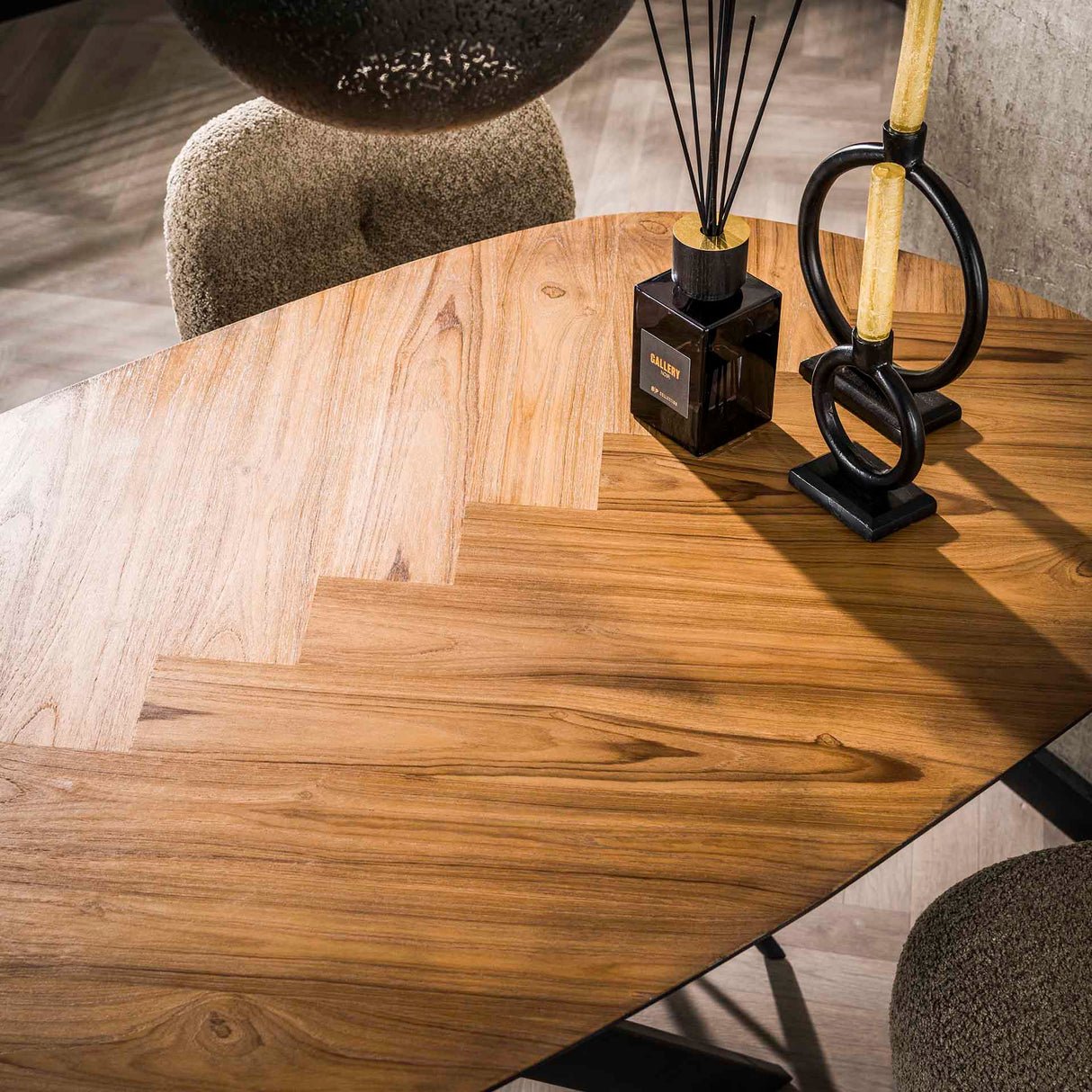 Armeta Bartafel organisch 140 cm Teak fineer