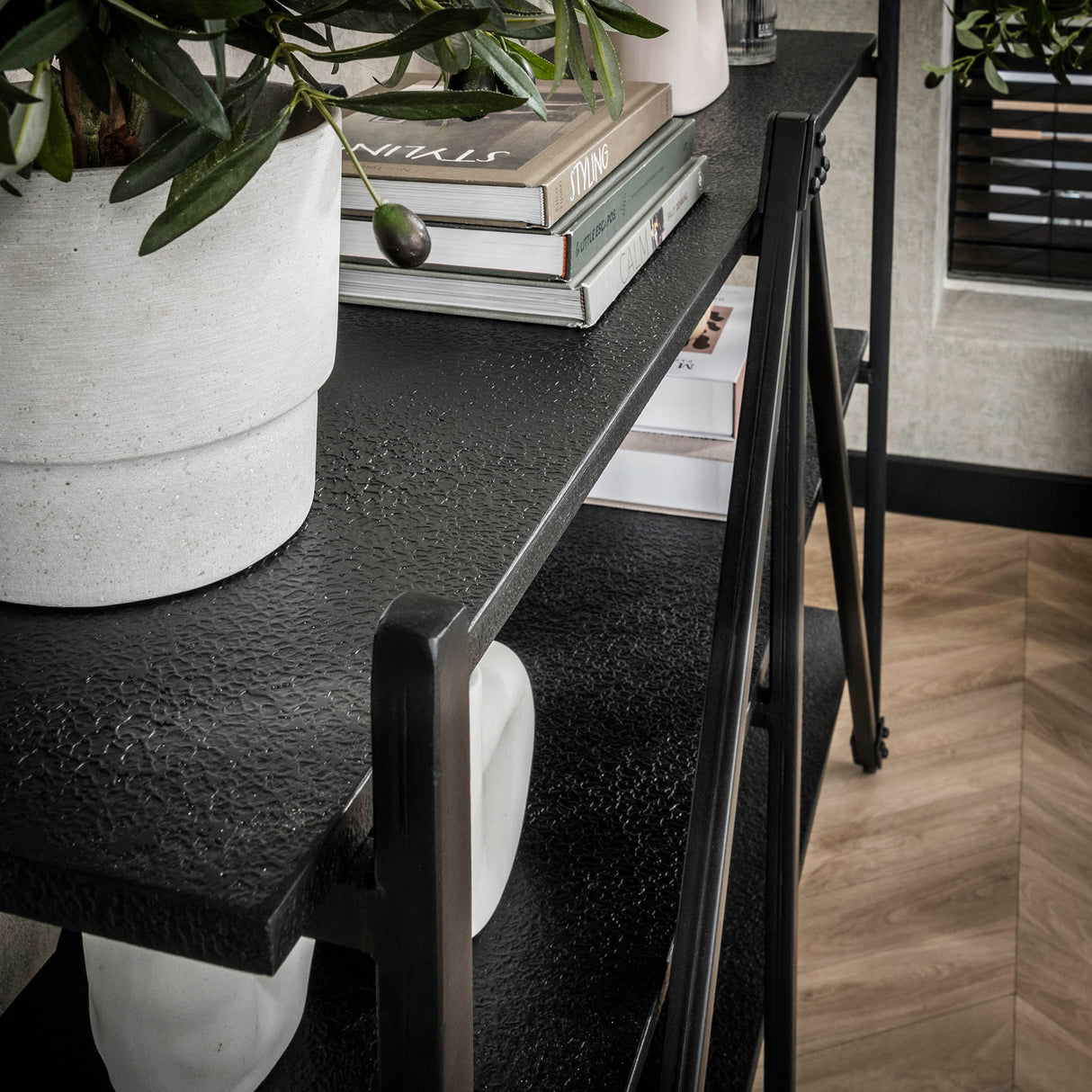 Étagère Loek 3 niveaux Métal Gris