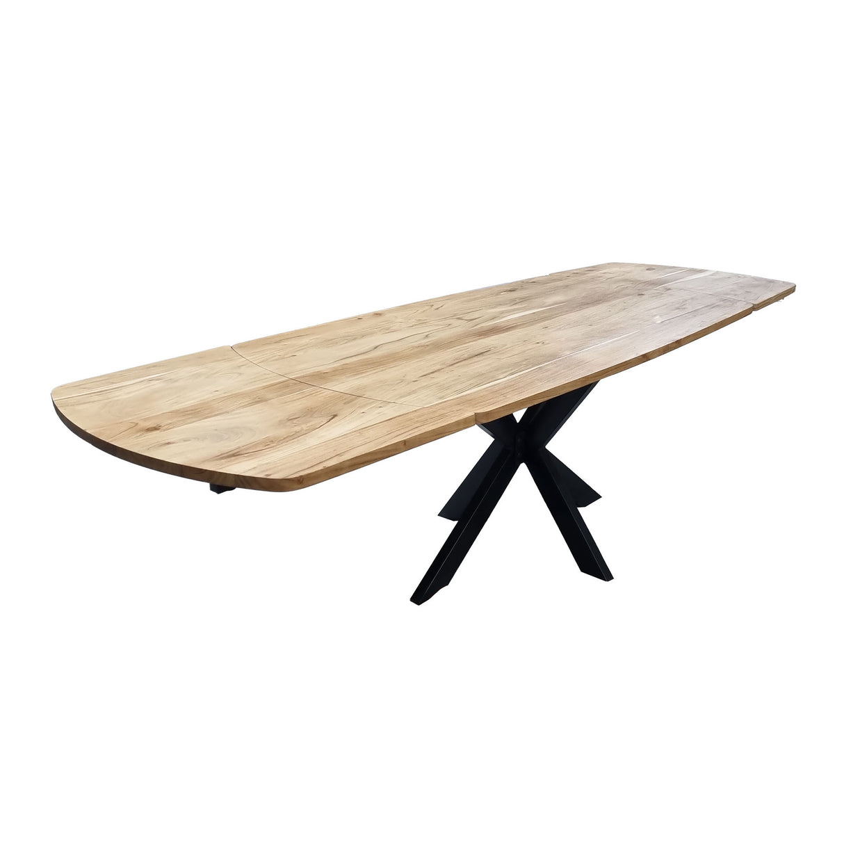 Table à manger extensible Mack Danish Oval Bois d'acacia 175-275x90 cm