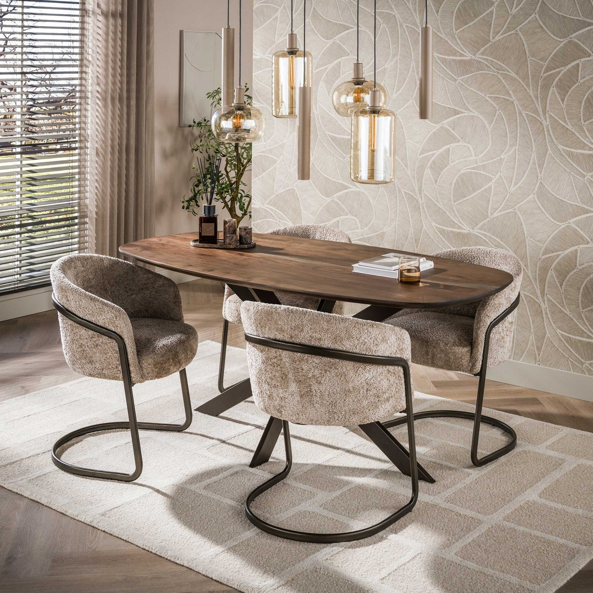 Tavon Table à manger 150x90 Massif Acacia