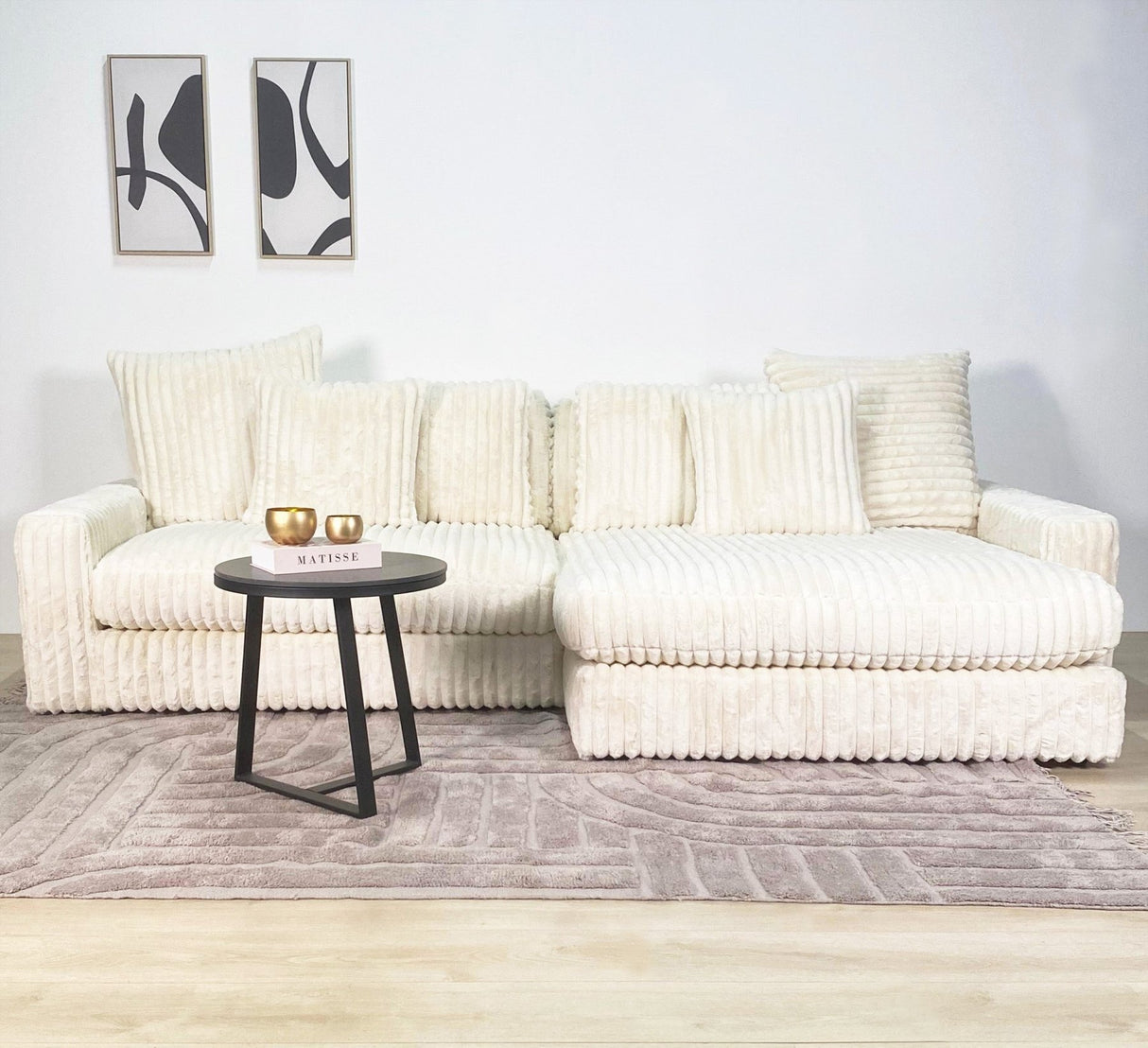 Canapé-salon à 3 places Nia doussinet côte