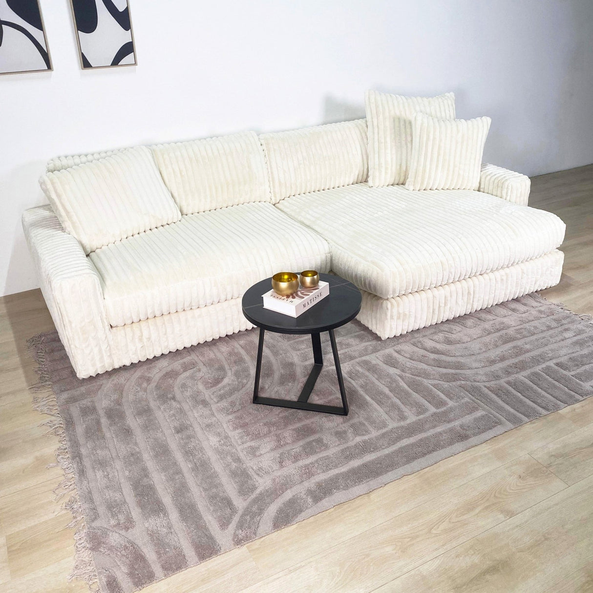 Canapé-salon à 3 places Nia doussinet côte