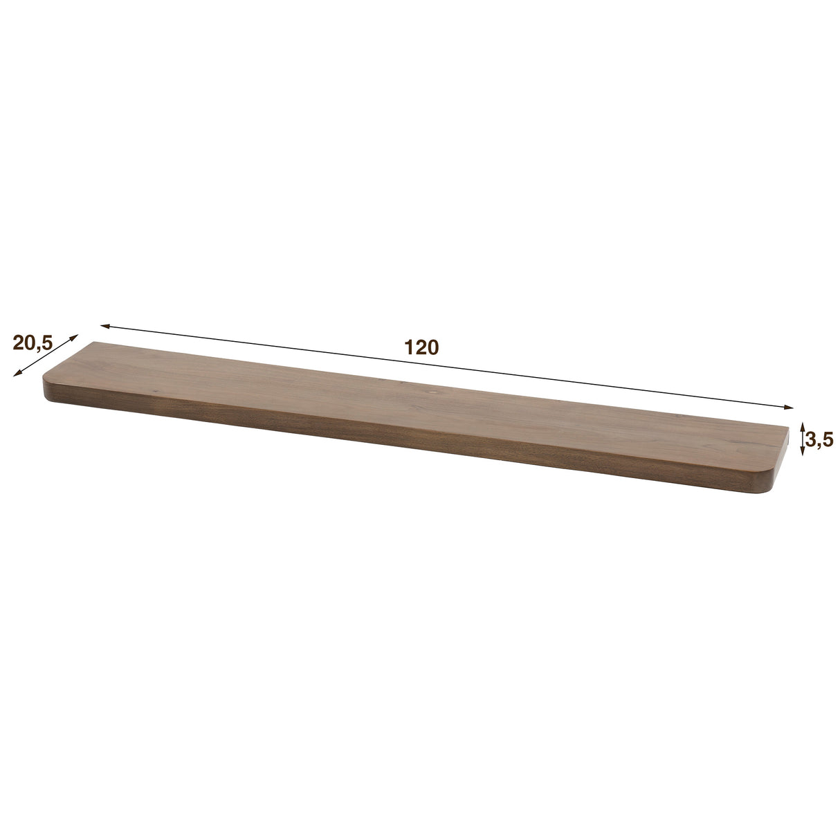 Étagère murale Loft Acacia 120 cm - Drift Brown