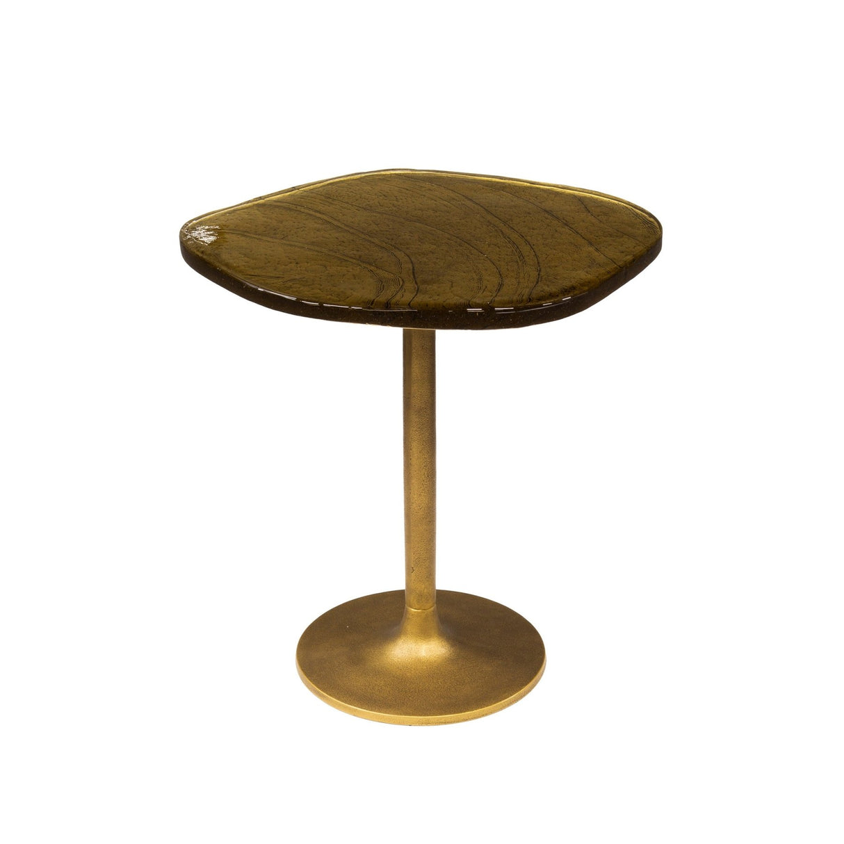 Table d'appoint Aurum S - Métal doré antique (53x42x50 cm)
