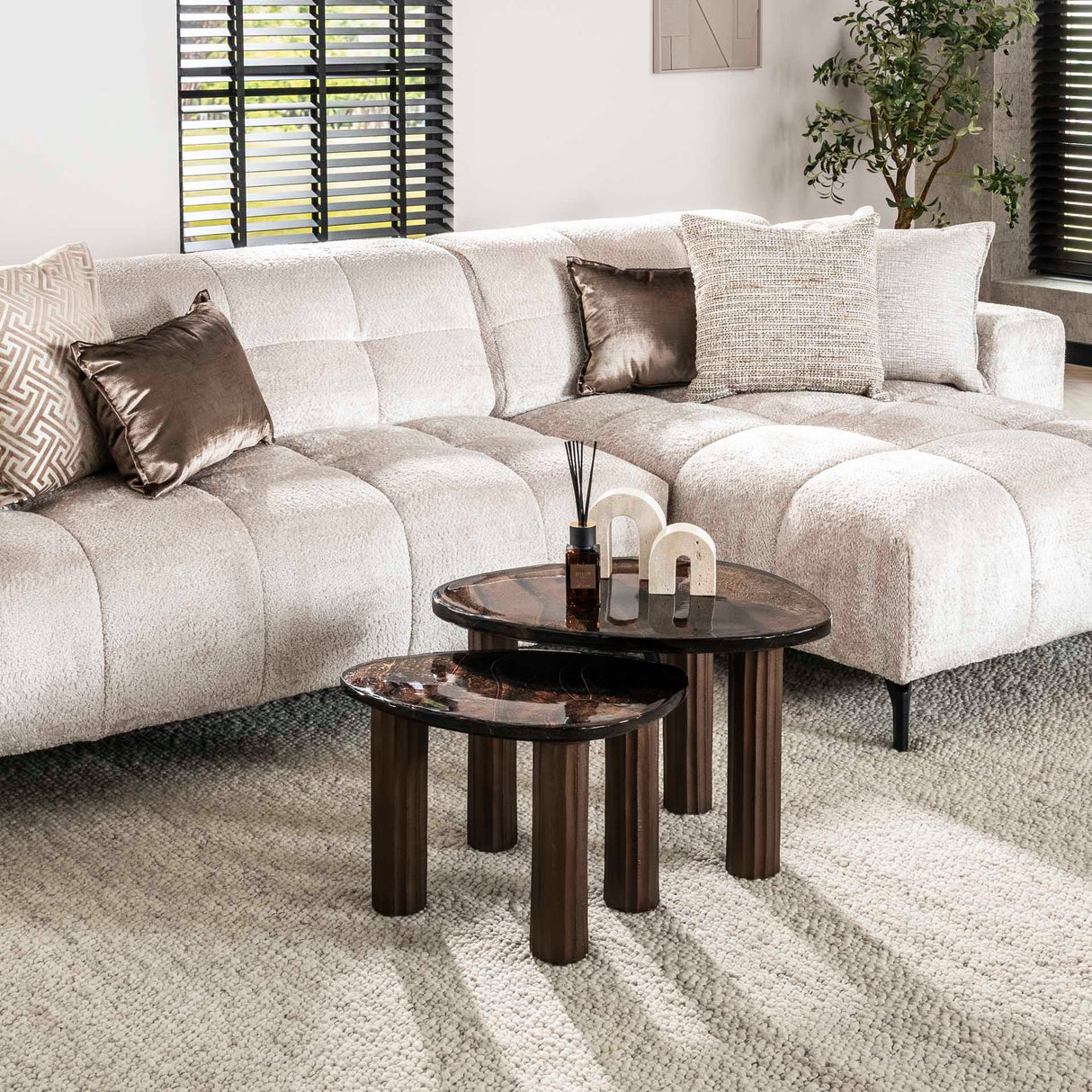 Table basse Liva S – Cuivre antique