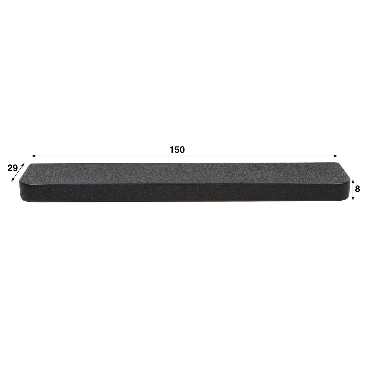 Wandplank 150 cm Metallic Grijs Aeris