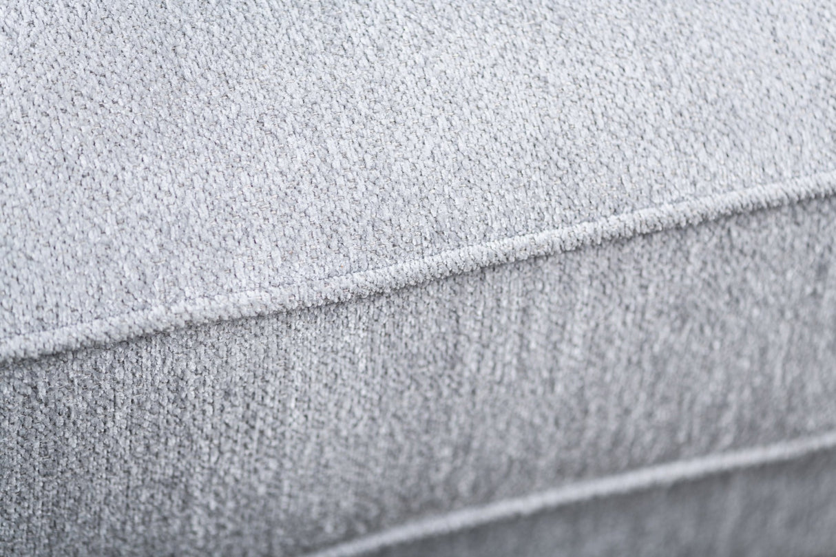 Canapé d'angle Peppin tissu gris clair - gauche