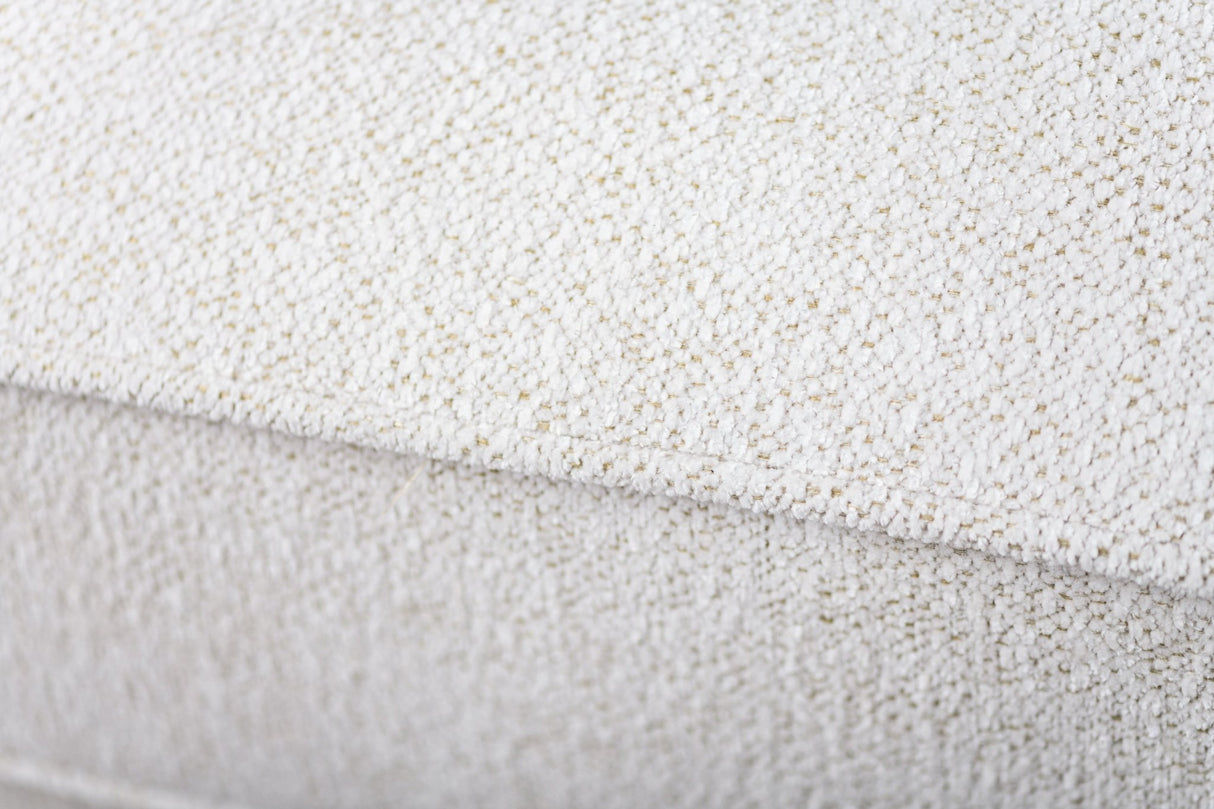 Canapé d'angle Peppin tissu crème - droite