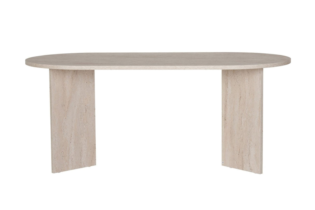 Sablin Table en mélamine Travertin 180x89,5x75 cm