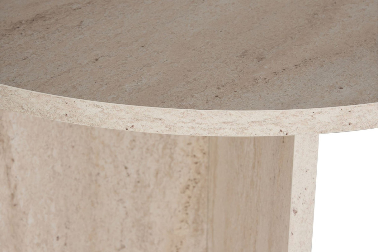 Sablin Table en mélamine Travertin 180x89,5x75 cm