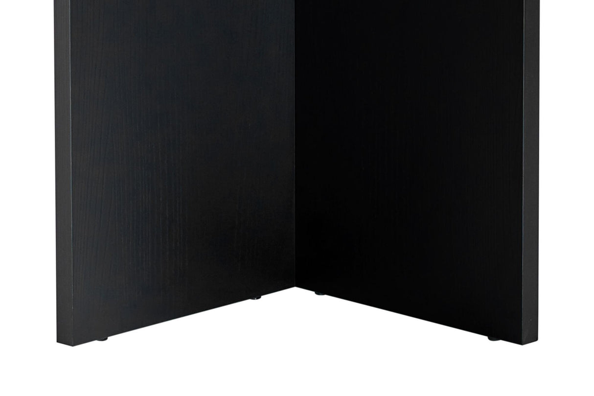 Eettafel Sablin Wood Black 180x89,5x75 cm Melamine