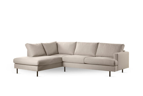Hoekbank Romi stof beige - rechts