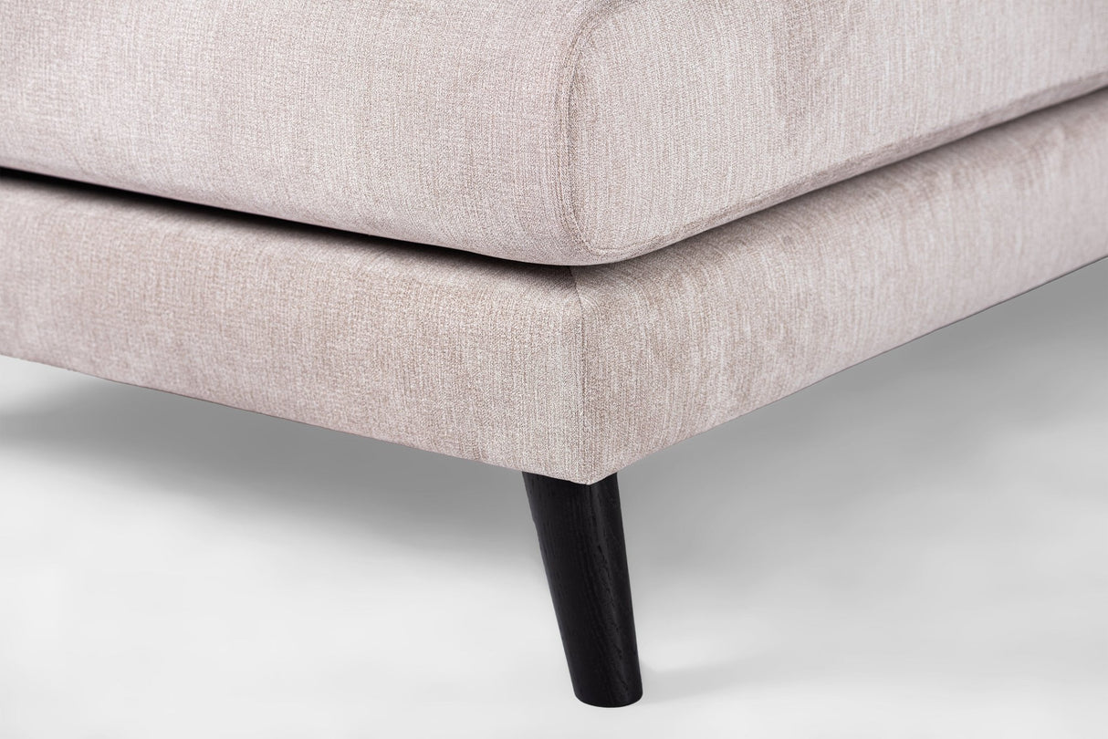 Canapé d'angle 3 places Saga beige