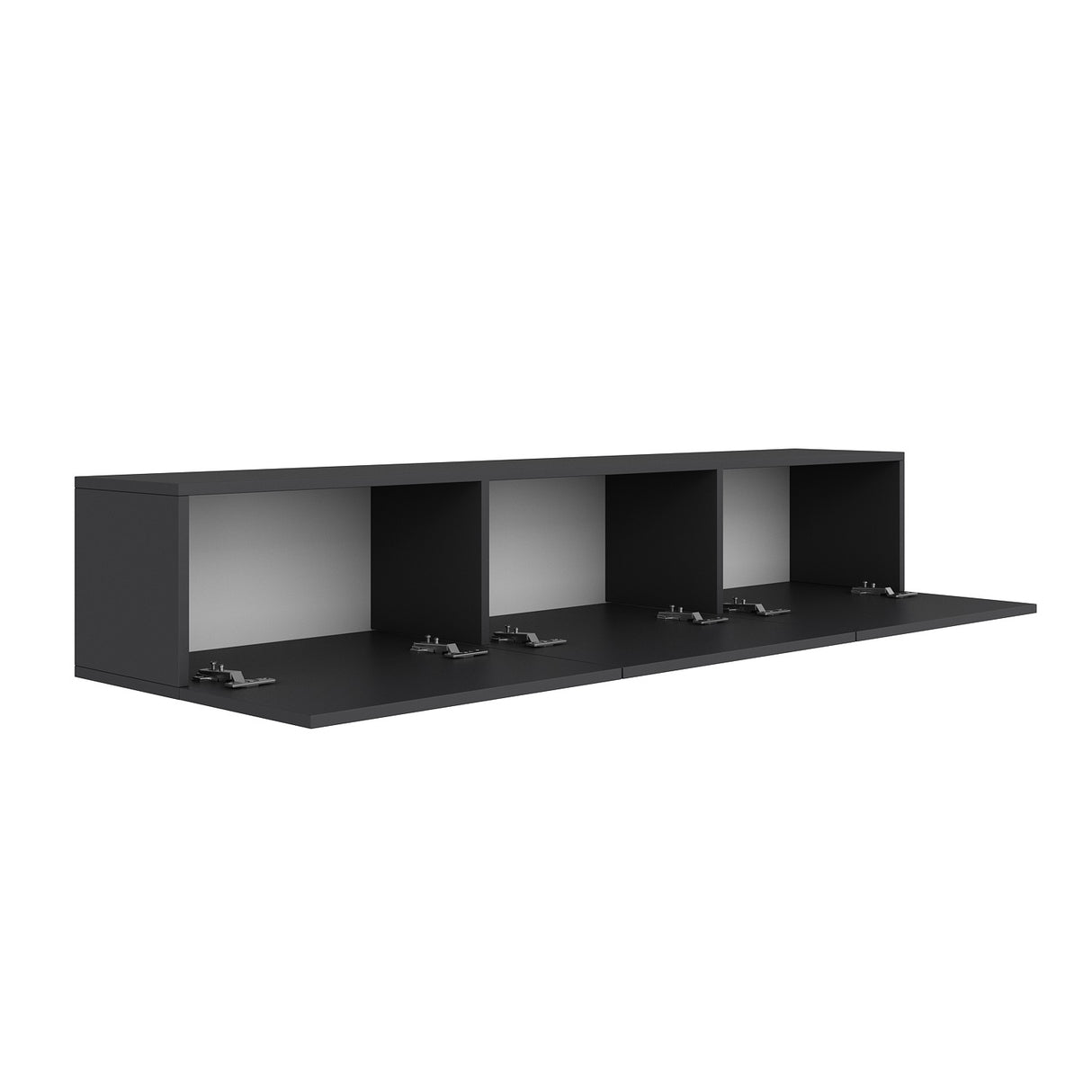 West Wandplank antraciet 150 cm Gemelamineerd hout