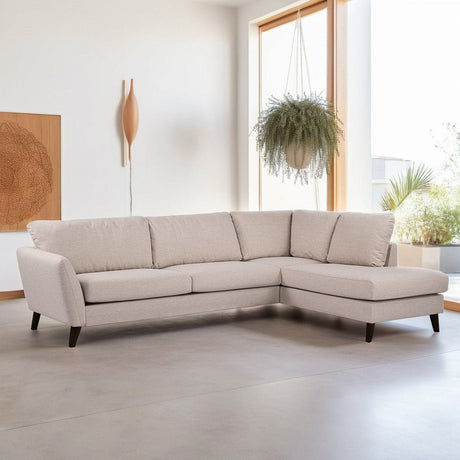 3-zits hoekbank Asher beige