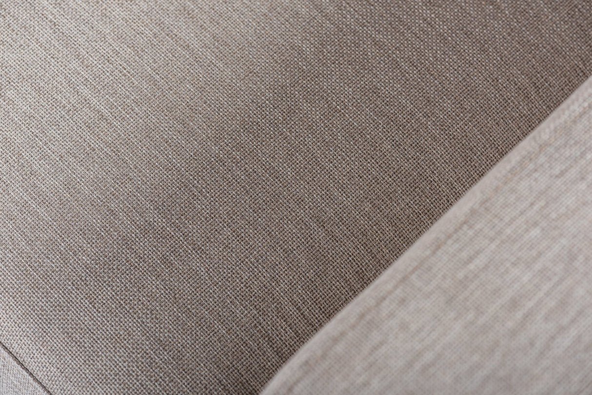 Canapé d'angle à 4 places Vita beige tissu