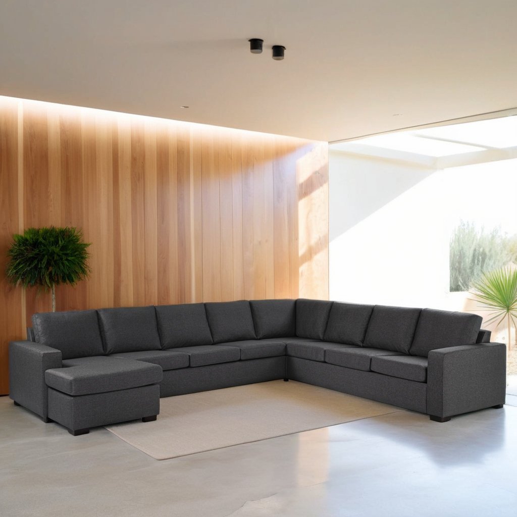 Hoekbank Blake stof antraciet