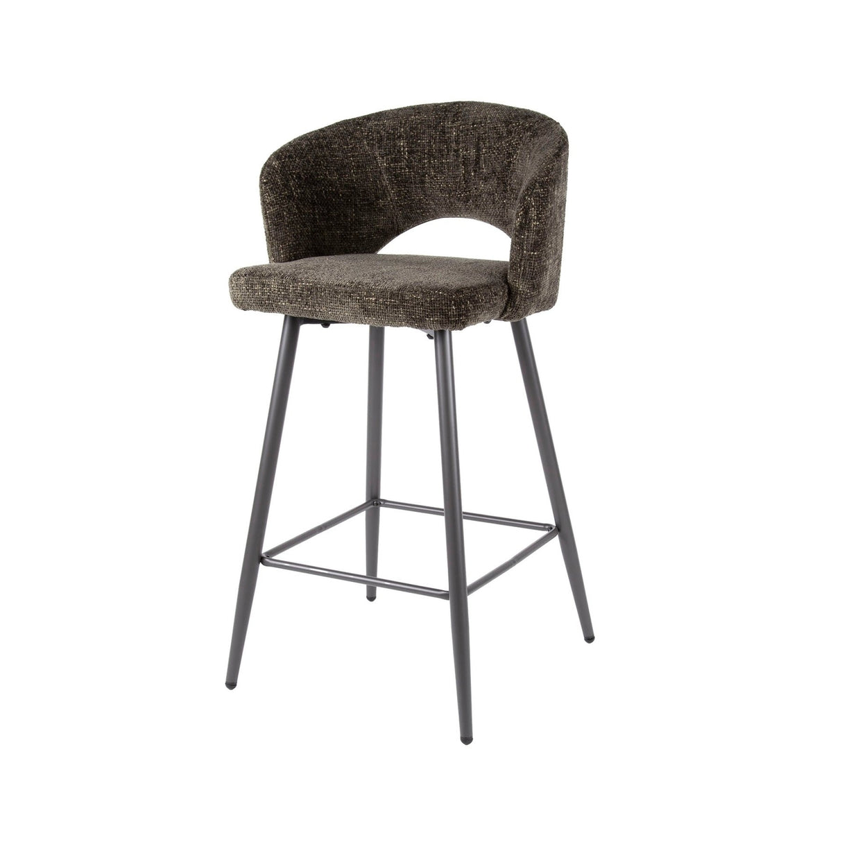Ensemble de 2 tabourets Alba Tissee Cargo Brun