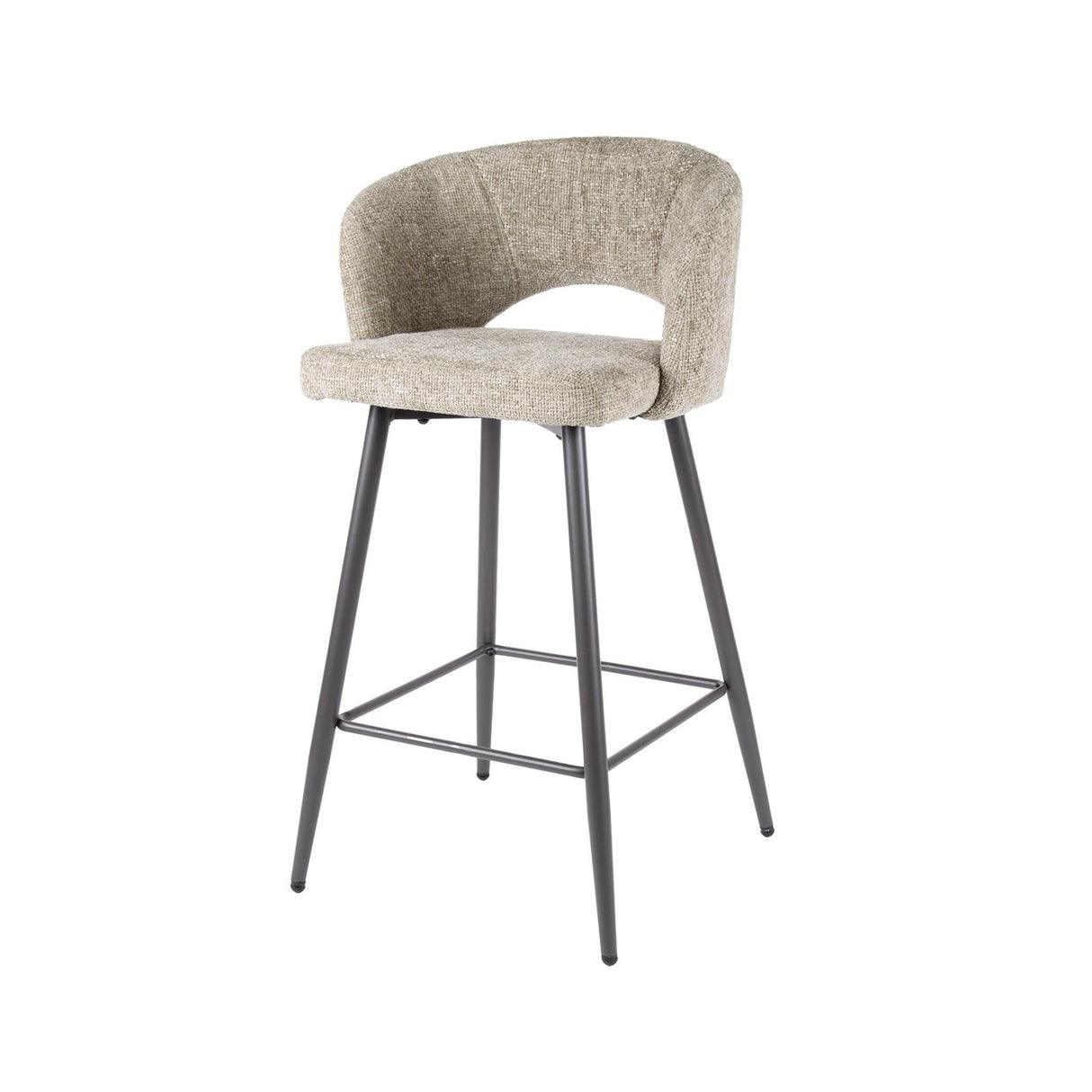 Ensemble de 2 tabourets de bar Alba Tissee Cargo Sable