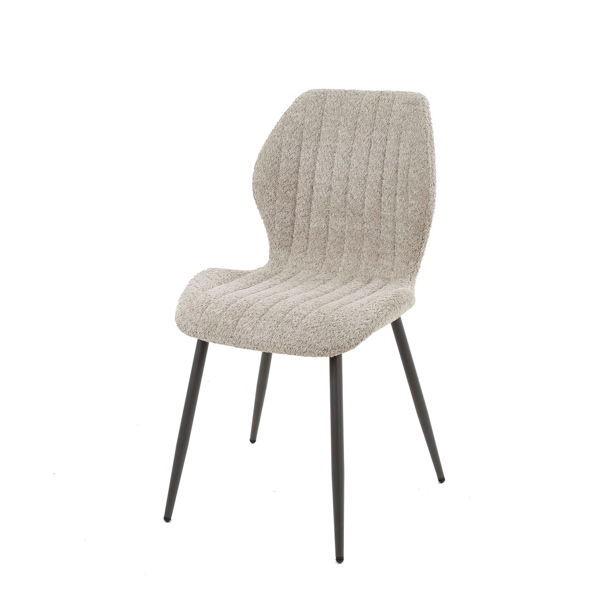 Ensemble de 4 chaises de salle à manger Luna Bouclé Sable