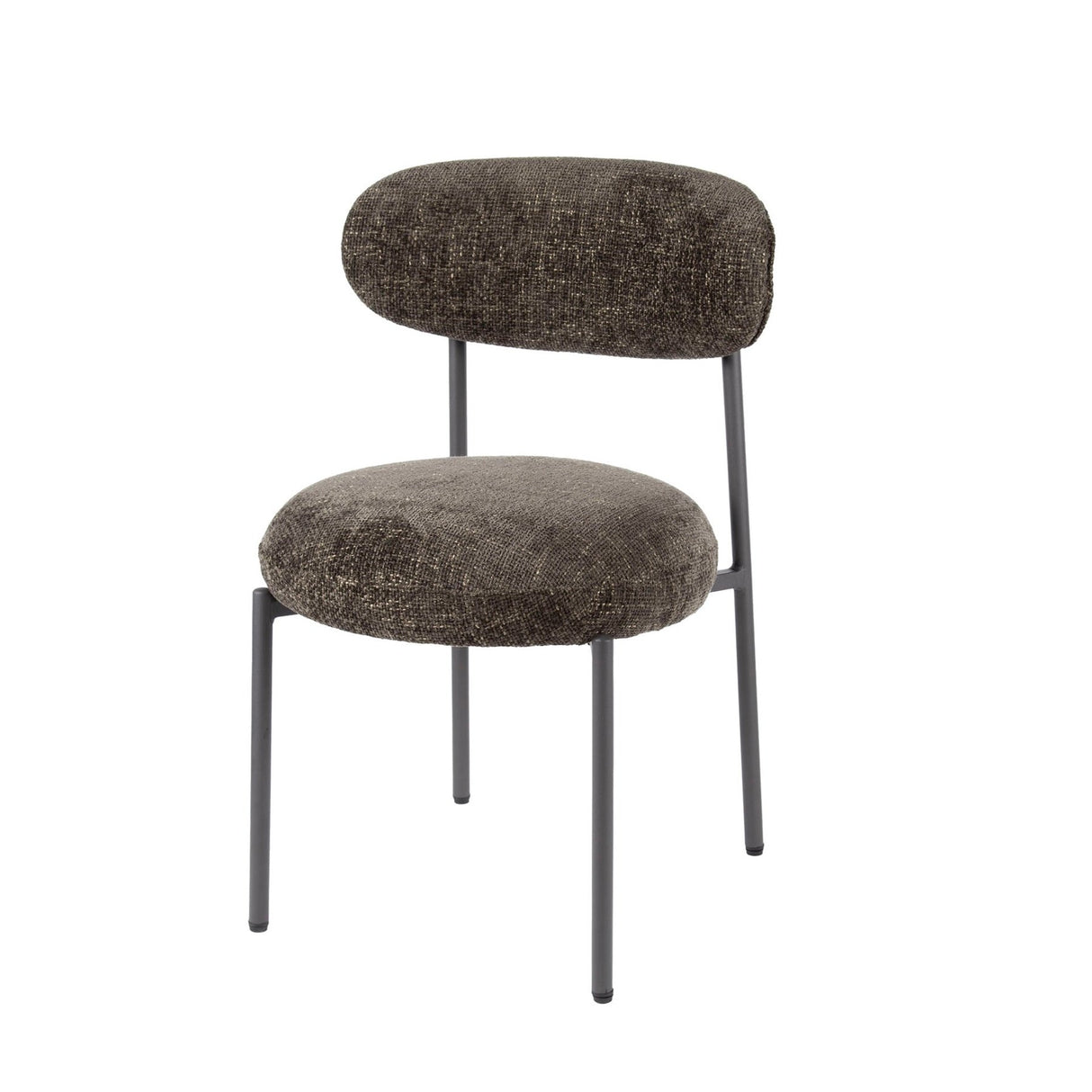 Ensemble de 2 chaises de salle à manger Aero Tissu Brun