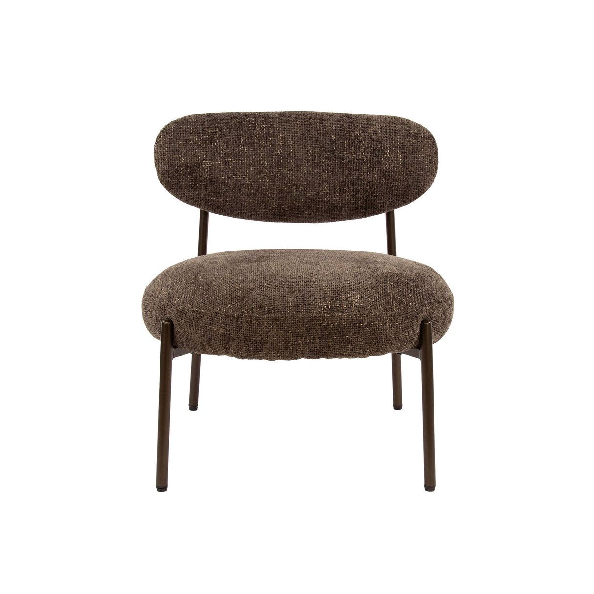 Fauteuil Juno - Tissu Marron - Compact & Confortable
