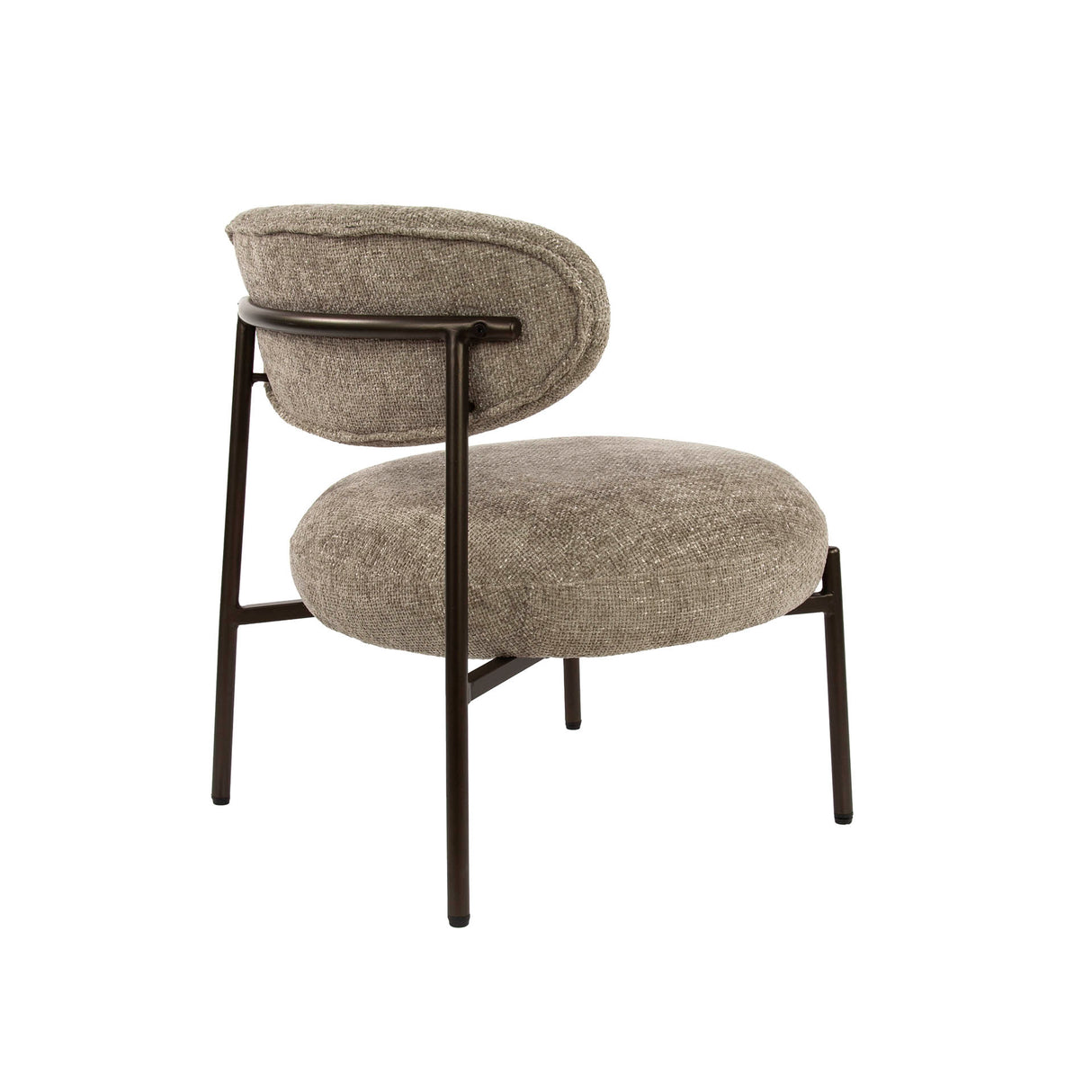 Fauteuil Nova Rond – Tissu couleur sable