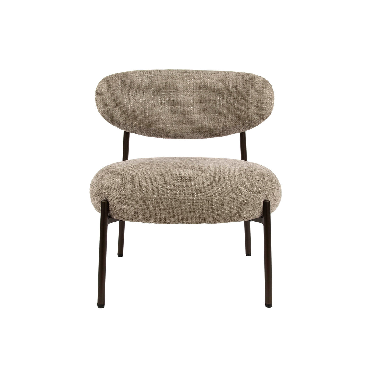Fauteuil Nova Rond – Tissu couleur sable
