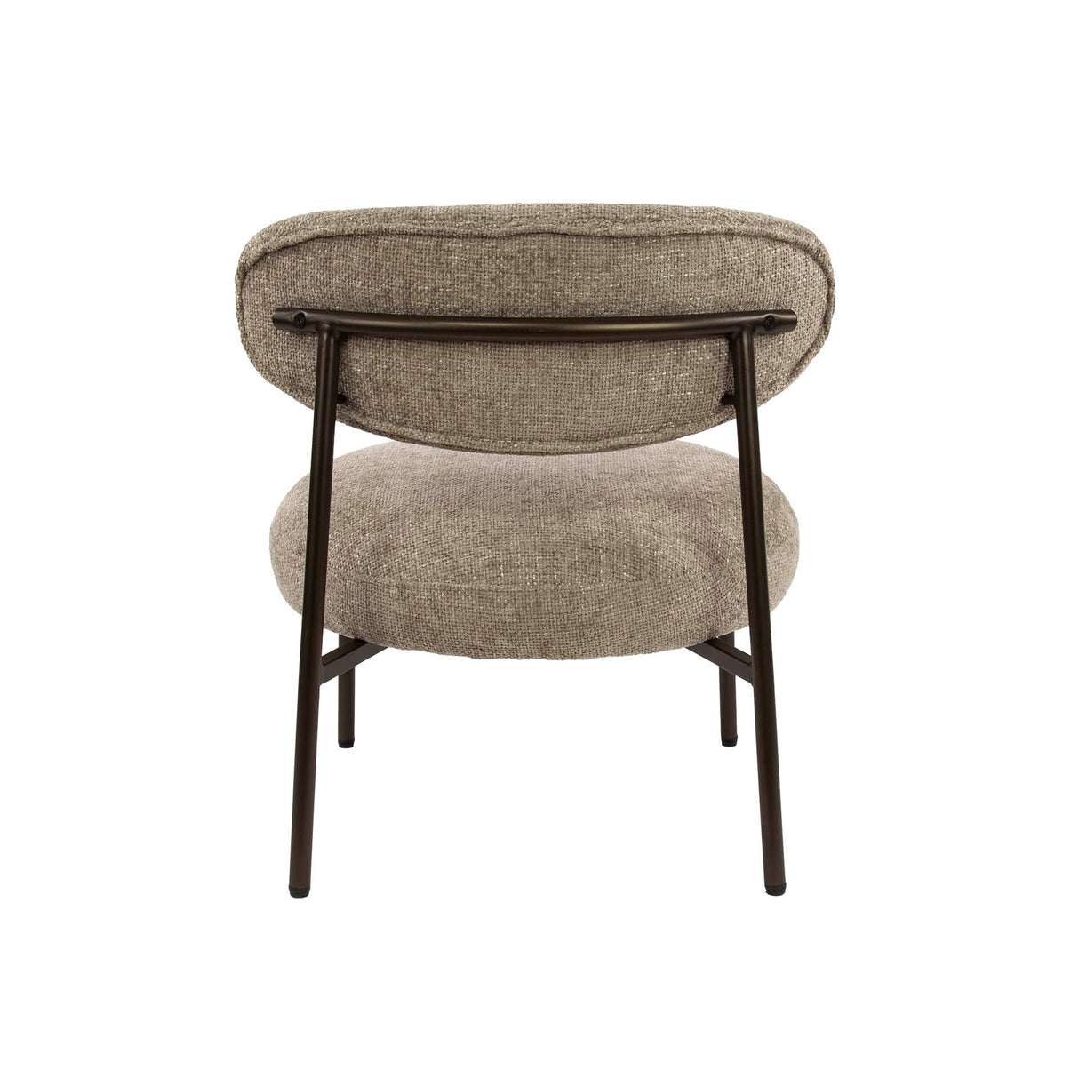 Fauteuil Nova Rond – Tissu couleur sable