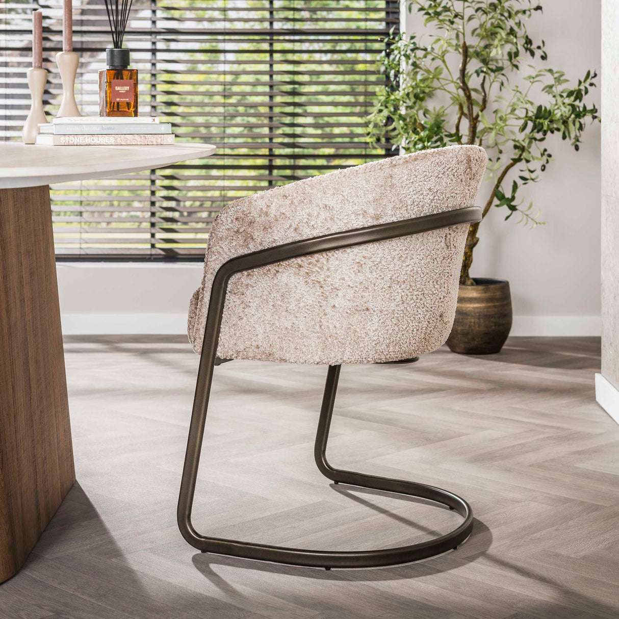 Ensemble de 2 chaises de salle à manger Reno Alura sable