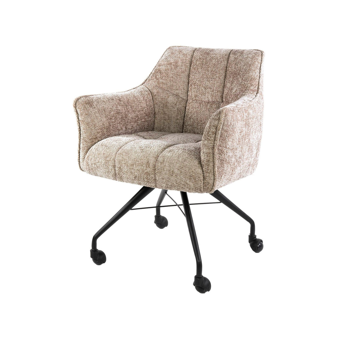 Ensemble de 2 chaises de salle à manger Hoven riche sable élégant