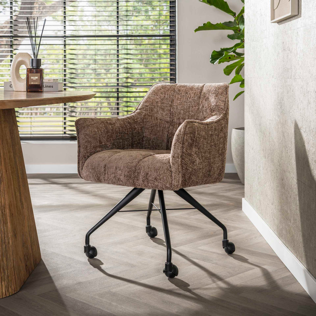 Ensemble de 2 chaises de salle à manger Hoven Rich Champagne rembourrées