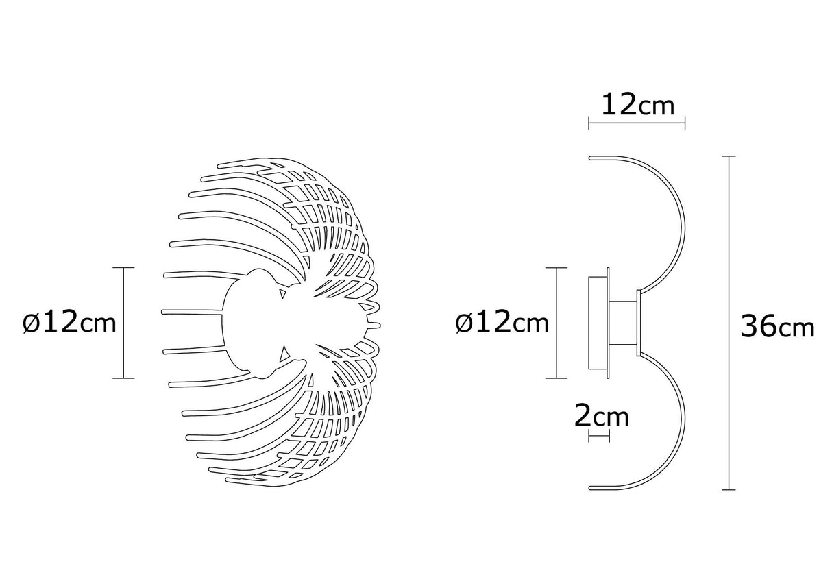 Applique Murale Noir Métal Poise