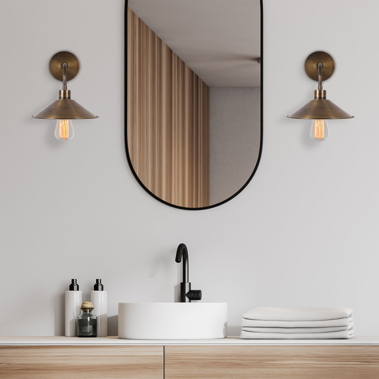 Applique en métal couleur bronze Allure