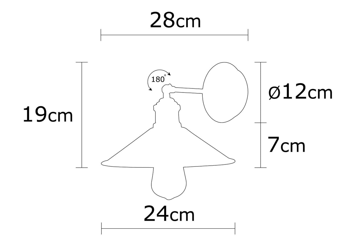 Applique en métal couleur bronze Allure