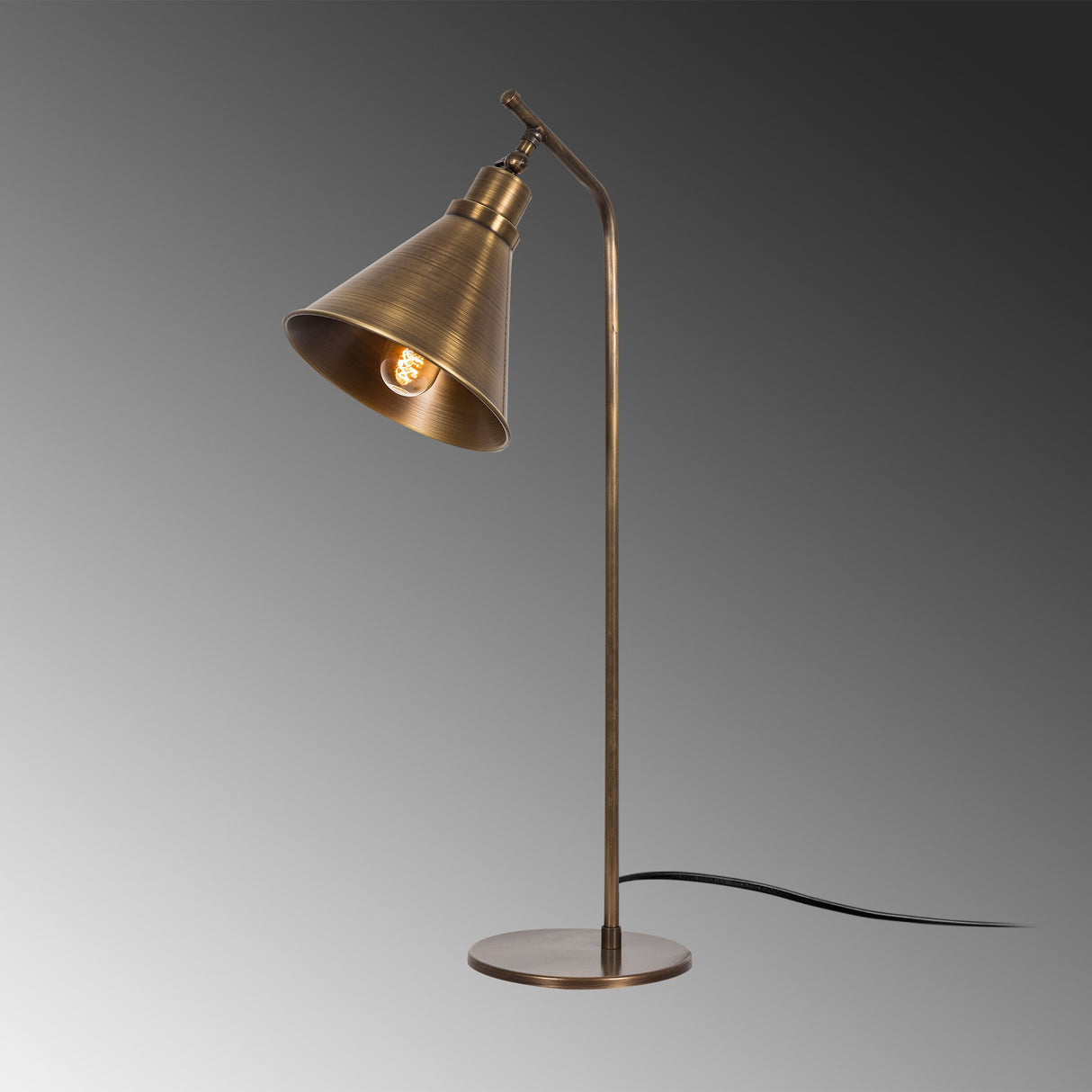 Lampe de table en métal couleur bronze Crimson