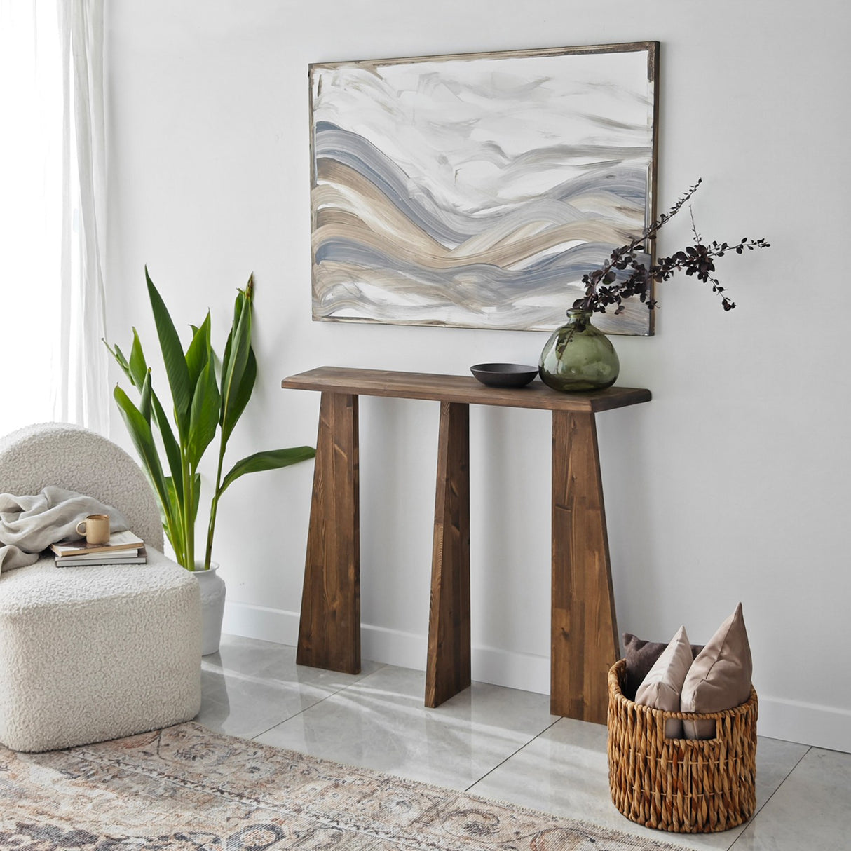 Coiffeuse Cléopâtre en bois de noyer