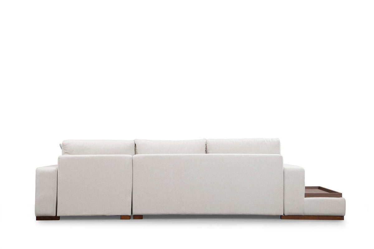 Banken - Hoekbank Rechts Loop Beige - Met Tafel - Dimehouse