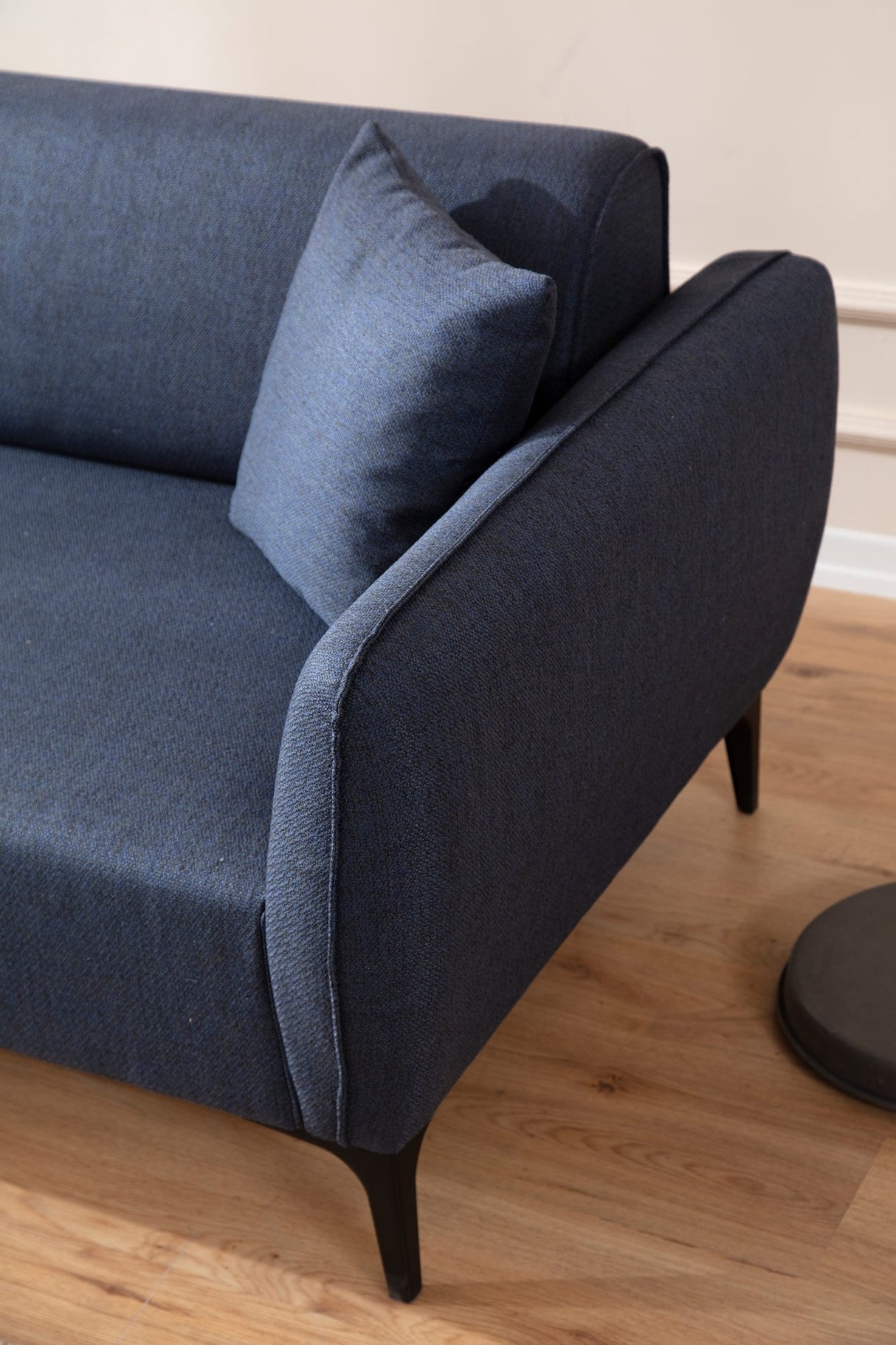 Canapé d'angle gauche Belissimo bleu