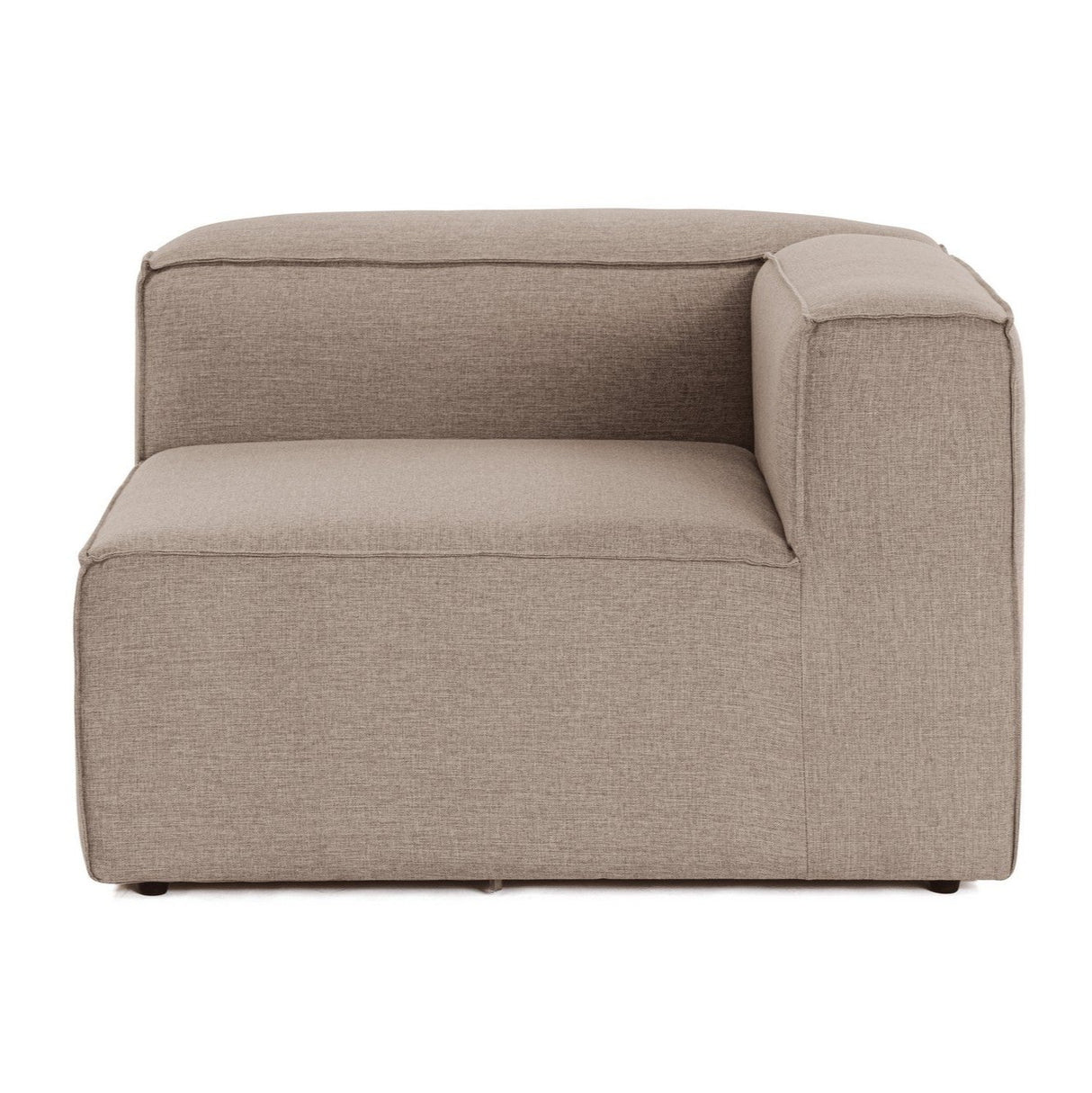 Hoek element rechts modulaire bank Fora bruin