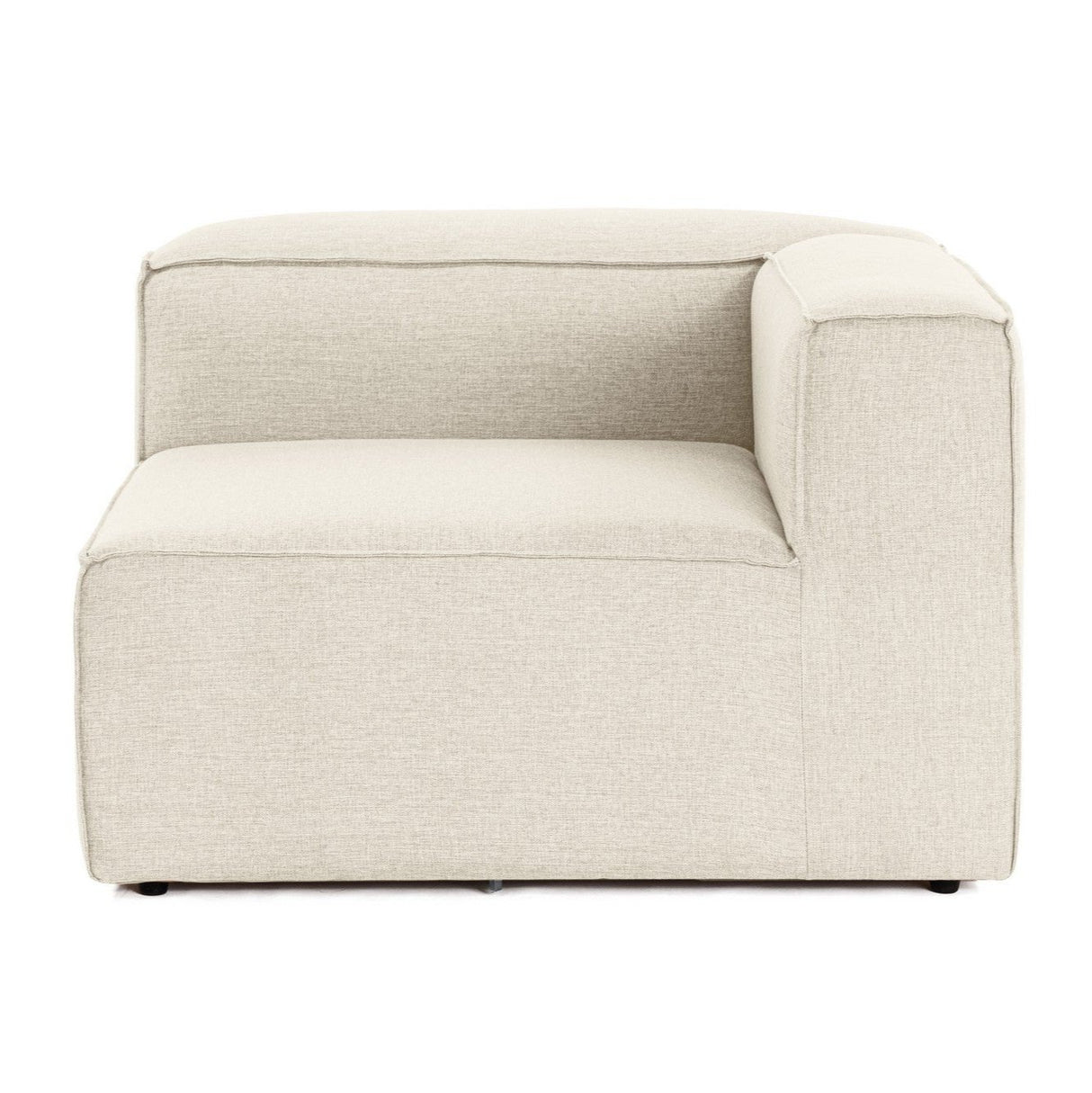 Élément d'angle à droite Banque modulaire Fora Ecru