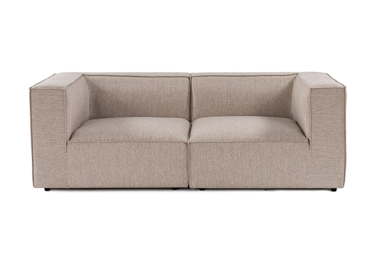 Banken - Modulaire XXL 2 - zits bank Sora 190 cm breed in Beige linnen - Dimehouse